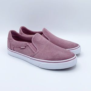Vans Ortholite Deluxe Comfort Slip On Sneaker Dusty Pink Perforated